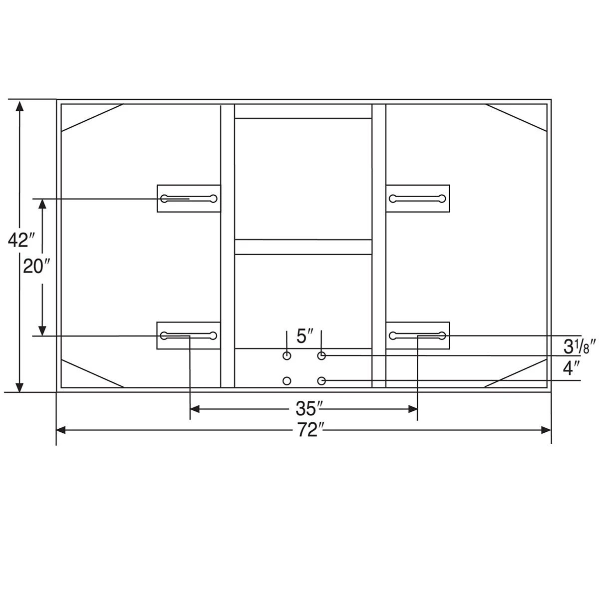 Cheapest ❤️ Bison 42"x72" Official Glass Conversion 🎁 Basketball Backboard, BA42XLC ✨ 3 Cheapest ❤️ Bison 42"x72" Official Glass Conversion 🎁 Basketball Backboard, BA42XLC ✨ - Image 3