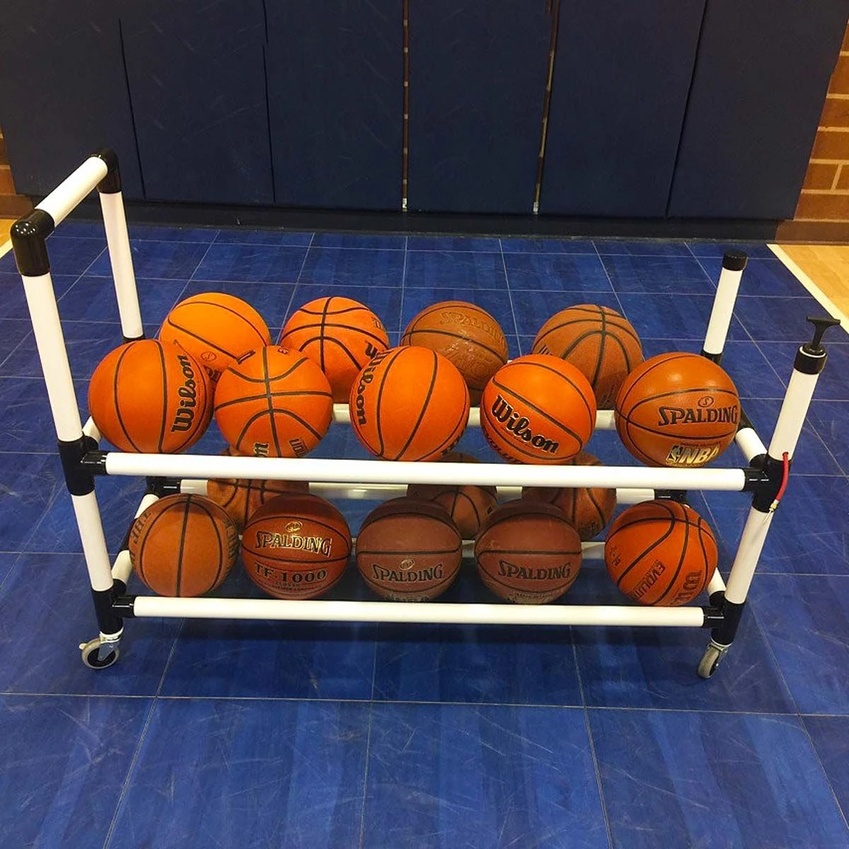 Budget βοΈ Power Dribble 10 Ball Cart Rack w/ Built-In Pump π 3 Budget βοΈ Power Dribble 10 Ball Cart Rack w/ Built-In Pump π - Image 3