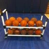 Hot Sale ✔️ Power Dribble 20 Ball Cart Rack w/ Built-In Pump 🎉