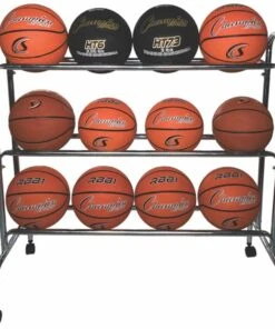 Brand new ✨ Champion 12 Ball Wide Base Basketball Ball Rack, BRC3 ⭐