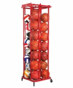 Deals Basketball Store 23 Best deal ⭐ Blazer 4827 Space Mizer Lockable Vertical Ball Carrier Maroon ✔️