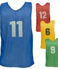 Promo 🔥 Champion YOUTH Numbered Scrimmage Vest Pinnies, PSYN Scarlet 🔥